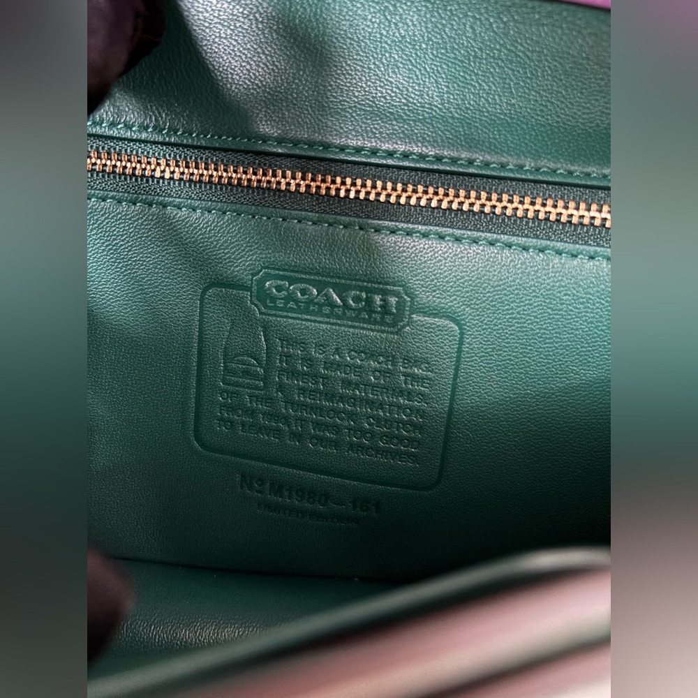 COACH Turnlock Clutch in Colorblock - Picture 7 of 16